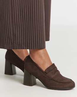 Budapest Vintage Platform Loafer Shoes - Wide Fit (E)