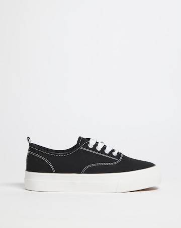 Gracie Stitch Detail Chunky Plimsole Wide E Fit