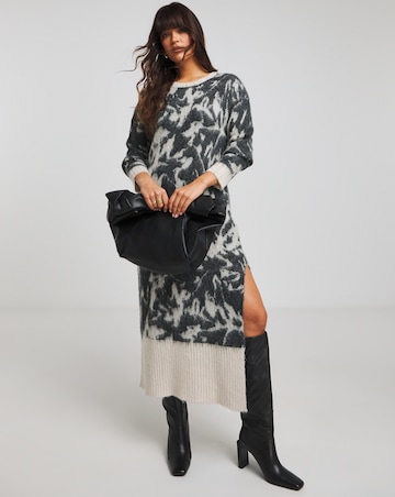 Religion Brushed Yarn Reverse Dress
