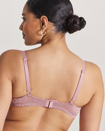 Pretty Secrets (3 Pack) Animal Lace T-Shirt Wired Bras (B-F) Mink/Pink