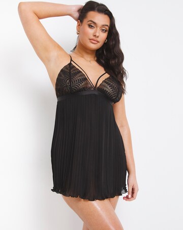 Figleaves Opulence Lace & Pleated Chiffon Chemise