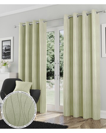 Goodwood Thermal Light Filtering Textured Embossed Eyelet Curtain