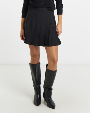 Simply Be Woven Pleated Mini Skirt