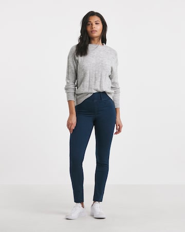 Dark Blue Stretch Slim Pull On Jeggings