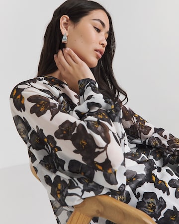 Joanna Hope Tie Sleeve Blouse