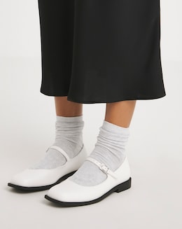 Brooke Mary Jane Square Toe Shoes - Extra Wide Fit (EEE)