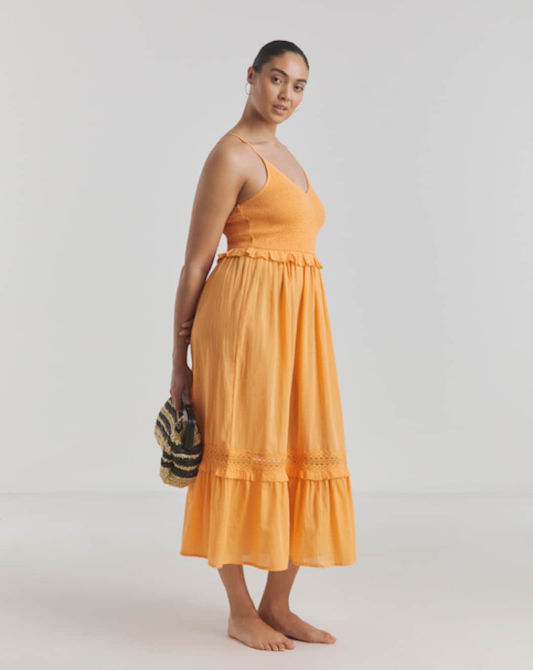 simply beach dresses Ruffle Maxi Dress, Long Flowy Beach Cotton Dress, Beach Bride