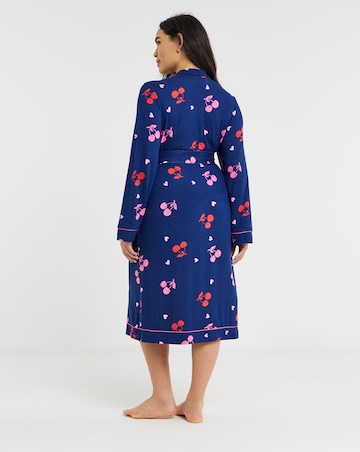 Pretty Secrets Supersoft Dressing Gown Cherry Print