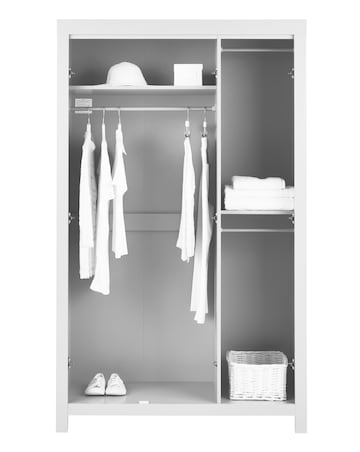 Dakota 3 Door Mirrored Wardrobe