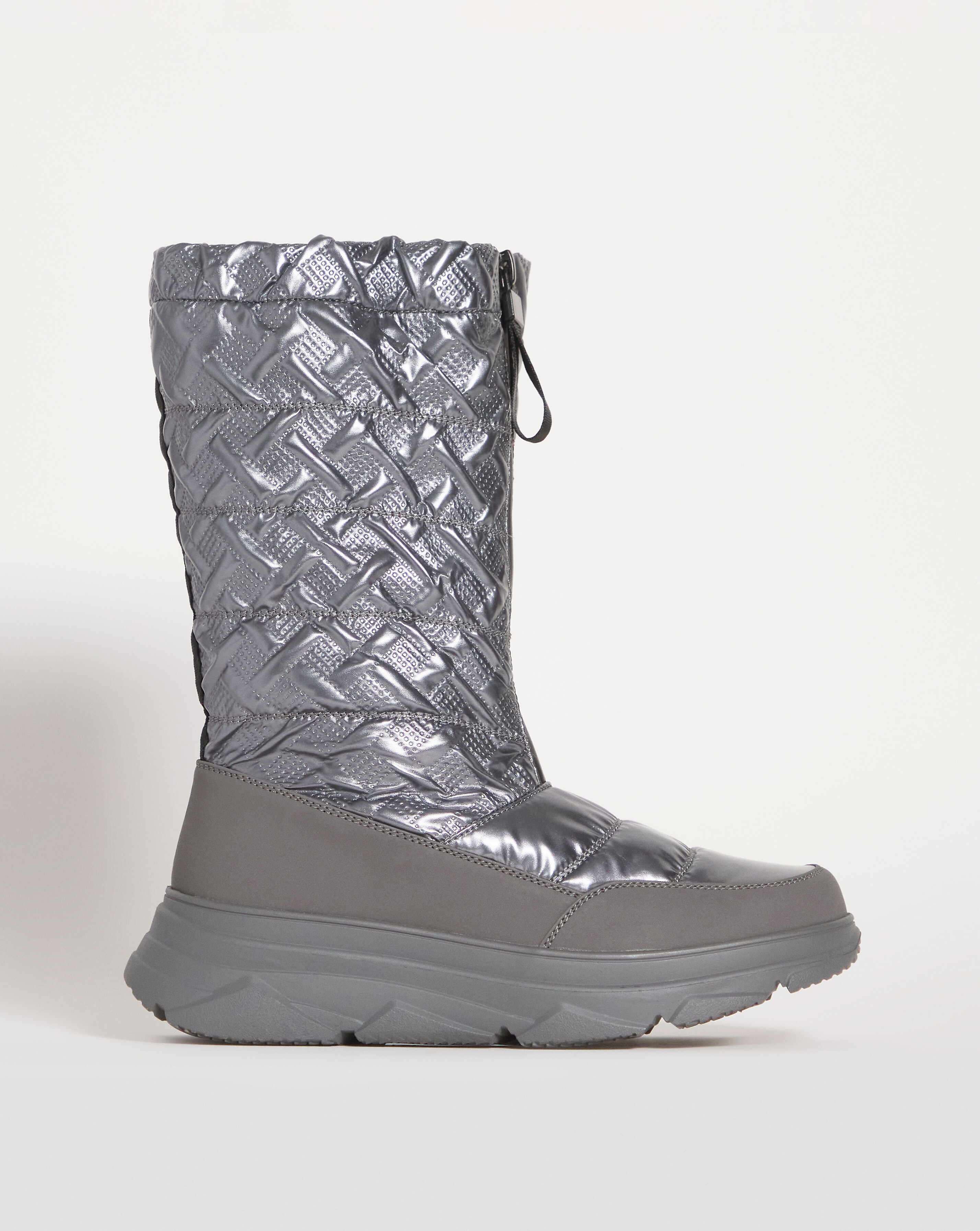 Halo Front Zip Snow Boots - Wide Fit (E)