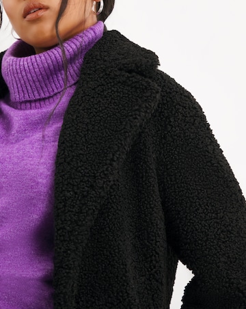 Black Teddy Fur Coat