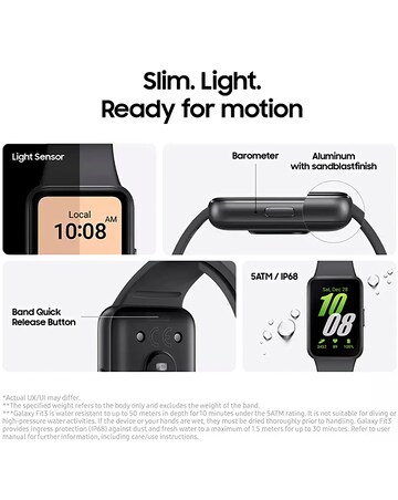 Samsung Galaxy Fit3 and Buds FE Wireless Earbuds - Black/Graphite