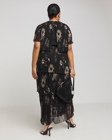 Joanna Hope Tiered Pleated Dress