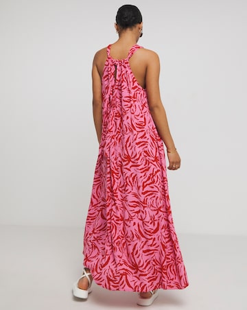 Crinkle Trapeze Maxi Dress