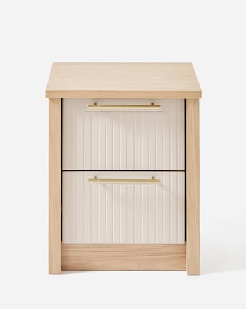Peyton Ready Assembled 2 Drawer Bedside Chest