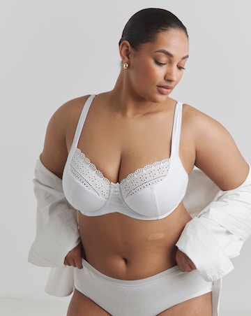 Pretty Secrets Jane 2 Pack Broderie Wired Full Cup Bras C-L -Blush/White