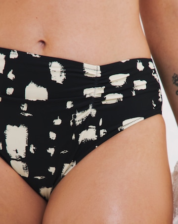 Panache Midi Gather Bikini Pant Black Sand