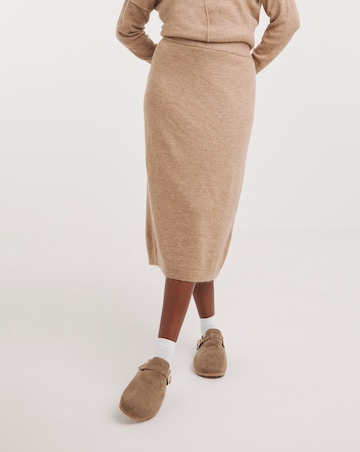 Mink Knitted Midi Skirt