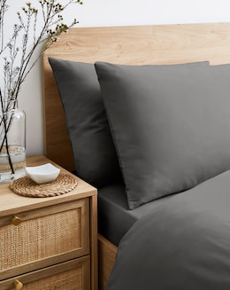 Pure Cotton 200 Thread Count Pillow Case Pair
