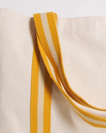 Natural/Amber Beach Tote Bag