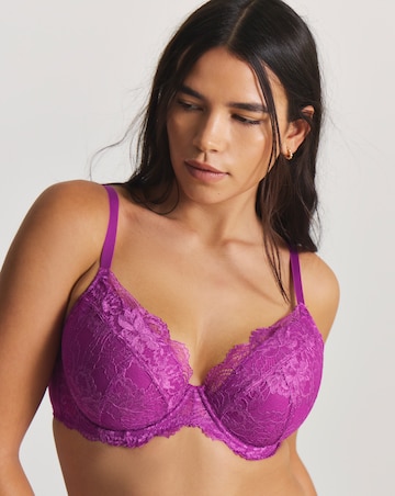 Pretty Secrets Ella Padded Plunge Wired Bra (B-G) Purple