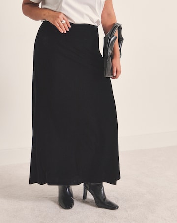 Simply Be Velour Midaxi Skirt