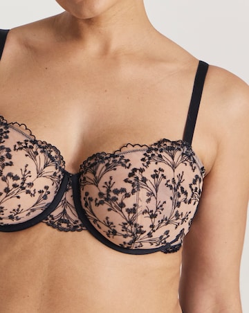 Pretty Secrets Penelope Balcony Bra (B-F) Black