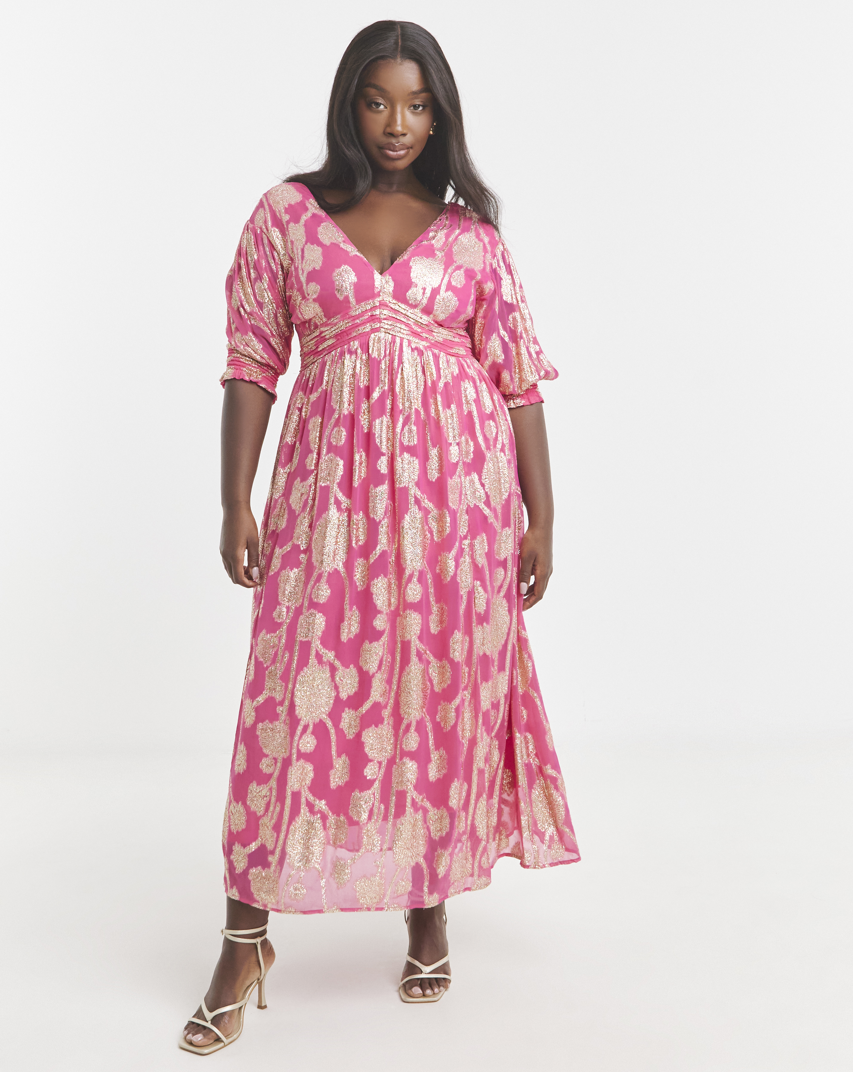 simply be gold dress Simply Be Gold Animal Jacquard Smock Dress