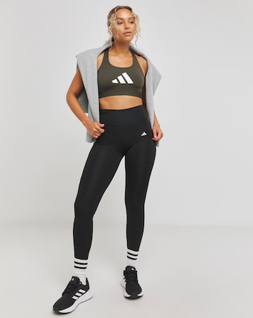 adidas Powerreact Big Logo Sports Bra
