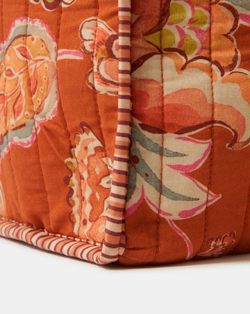 Accessorize Floral Print Quilted Tote Bag