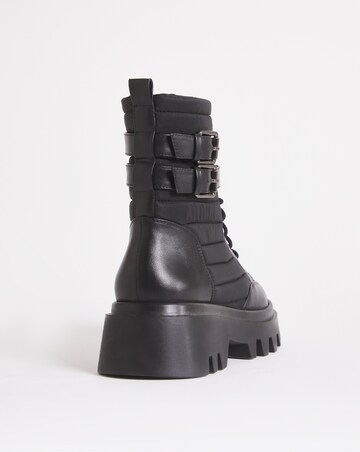 Monza Quilted Nylon Hiker Boots Ex Wide Fit