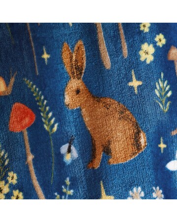 Catherine Lansfield Enchanted Twilight Fleece Throw - Navy