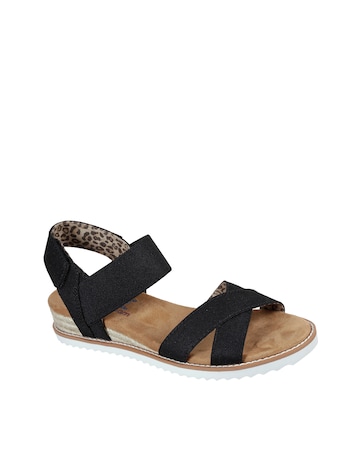 Skechers Bobs Desert Kiss Wedge Sandals Wide Fit