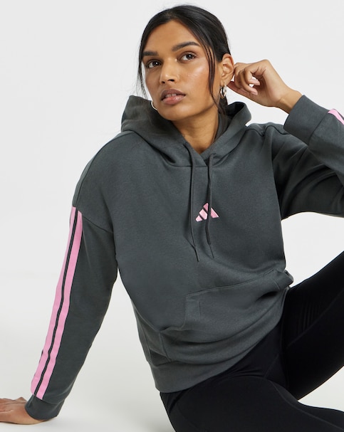 adidas 3 Stripe Hoodie