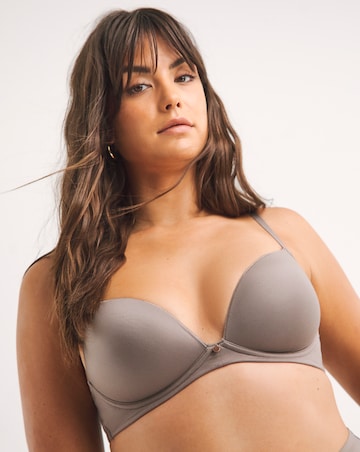 Figleaves Smoothing Sweetheart Full Cup Underwired T-Shirt Bra B-H - Mocha