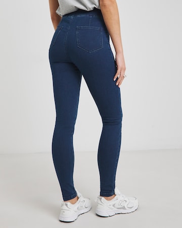 Indigo Stretch Seamed Skinny Jeggings