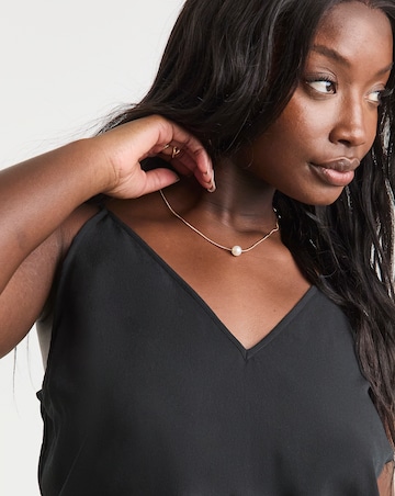 Black V Neck Cami