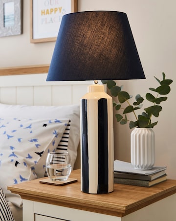 Suri Striped Ceramic Table Lamp