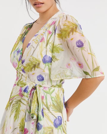 Hope & Ivy Valentina Wrap Maxi Dress