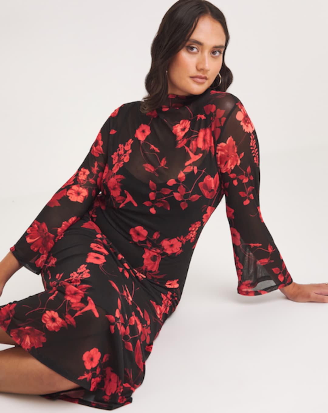 Women's Red Mesh Dresses Dresses in Sizes 10-32 | Simply Be