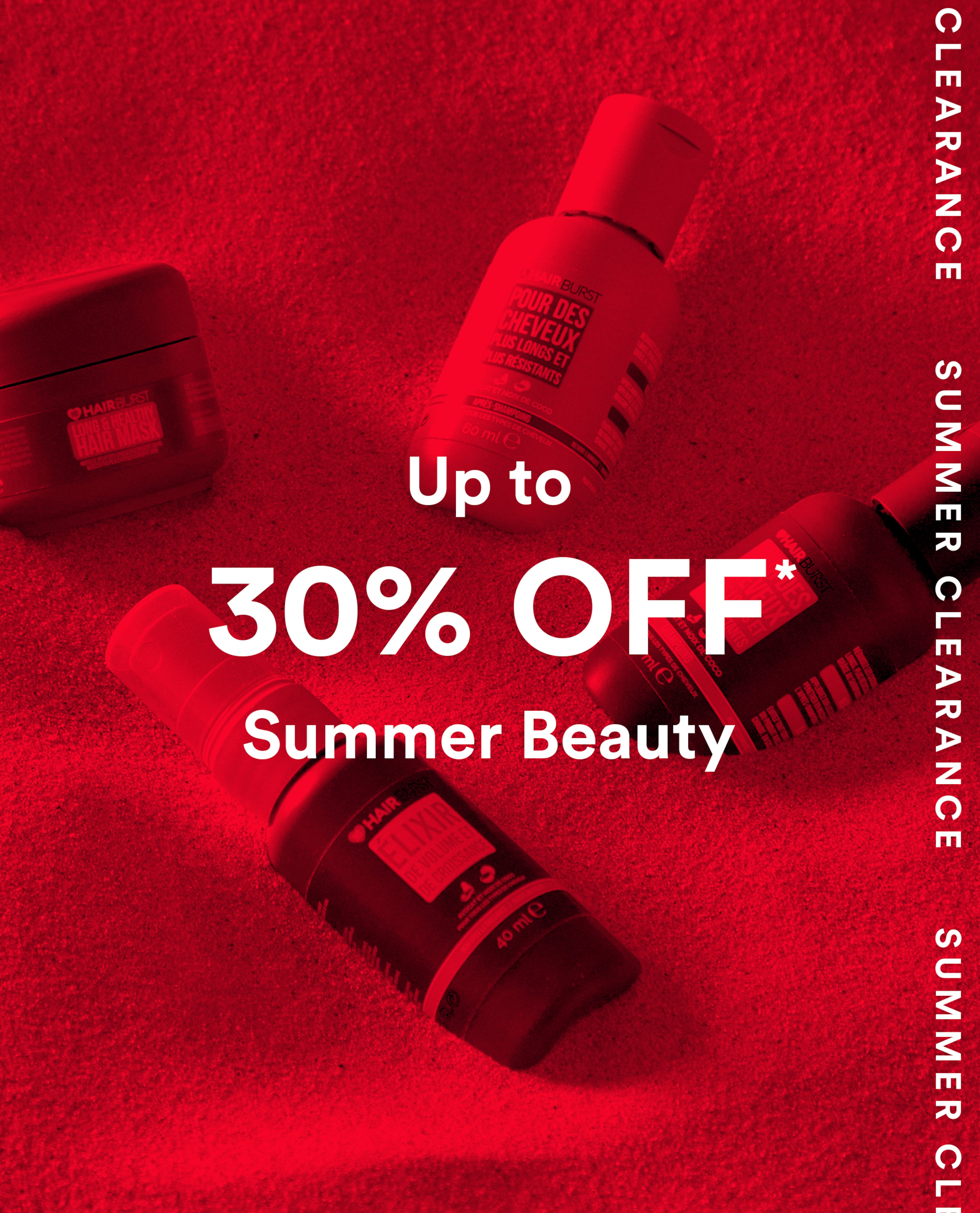 Up to 30% off Summer beauty