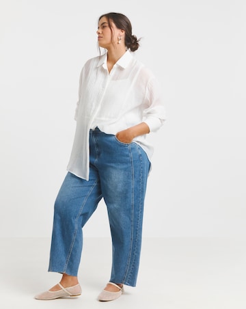 White Pintuck Tuxedo Shirt