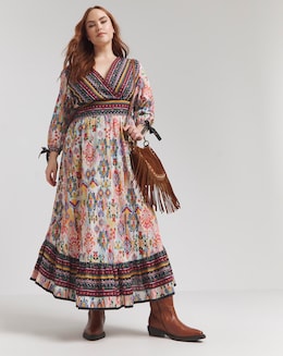 Joe Browns Joy Of Summer Lurex Cotton Maxi Dress