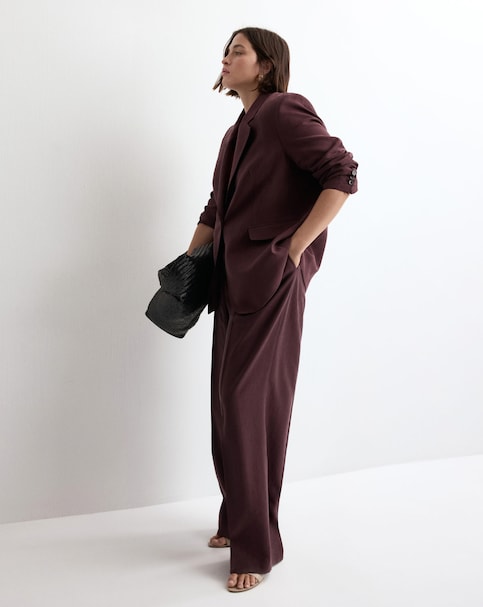 Mango Veronica Low-Rise Wide-Leg Trousers