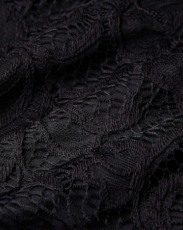 Black Lace Bardot Dress