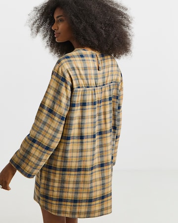 Native Youth Gingham Mini Dress with Tie Detail