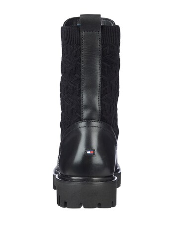 Tommy Hilfiger Knitted Flat Boots Standard D Fit