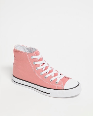 Thorn Canvas Hi Top Trainer Wide Fit