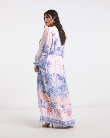 Joanna Hope Printed Volume Maxi Dress