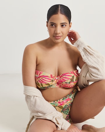 MAGISCULPT Twist Front Underwired Bandeau Bikini Top